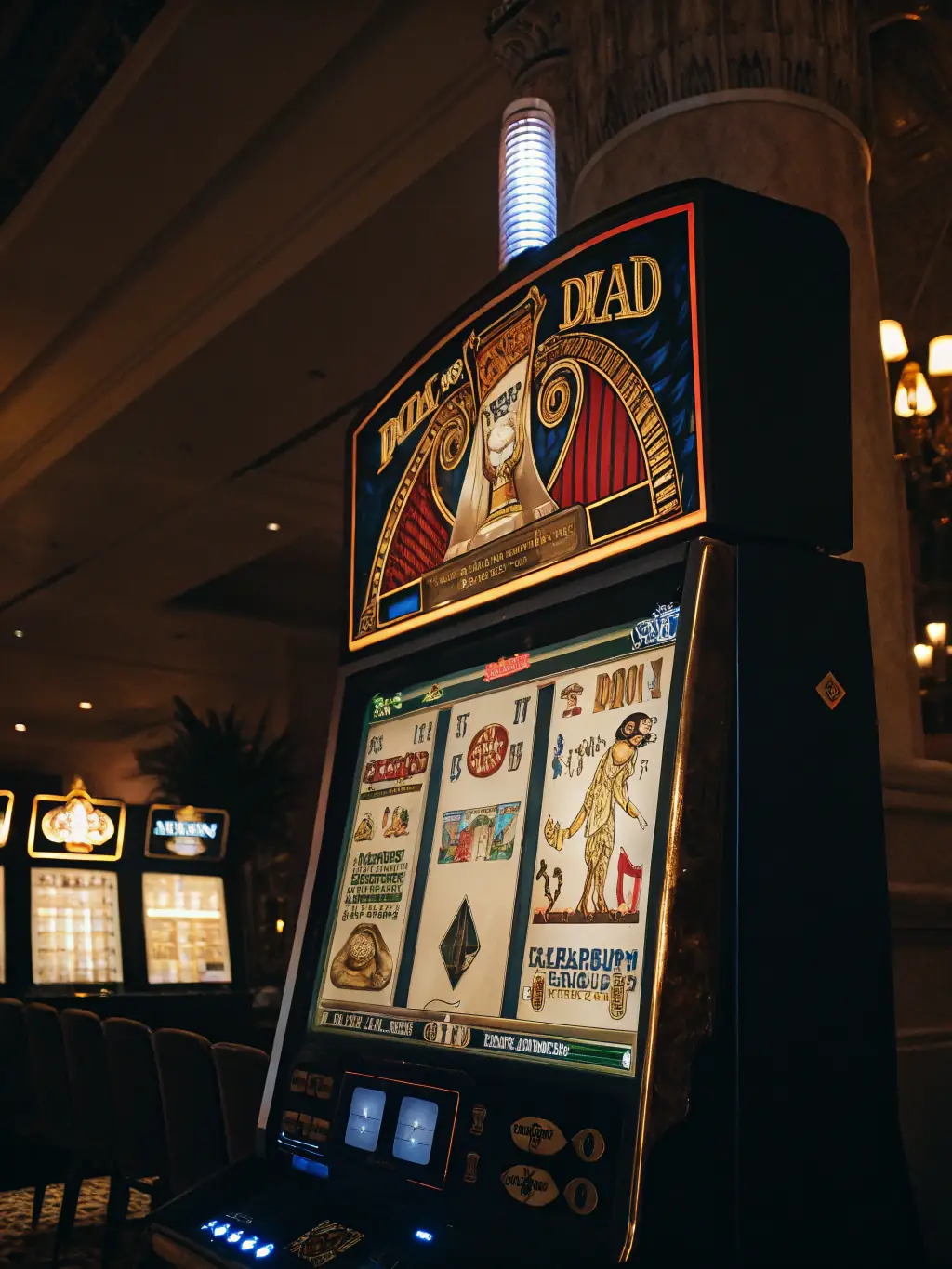 A captivating image of the 'Book of Dead' online slot game, showcasing its ancient Egyptian theme, Rich Wilde character, and free spins feature, emphasizing its high volatility and potential for massive payouts.